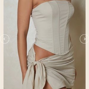 The contour corset & skirt set- Stone marsthelabel